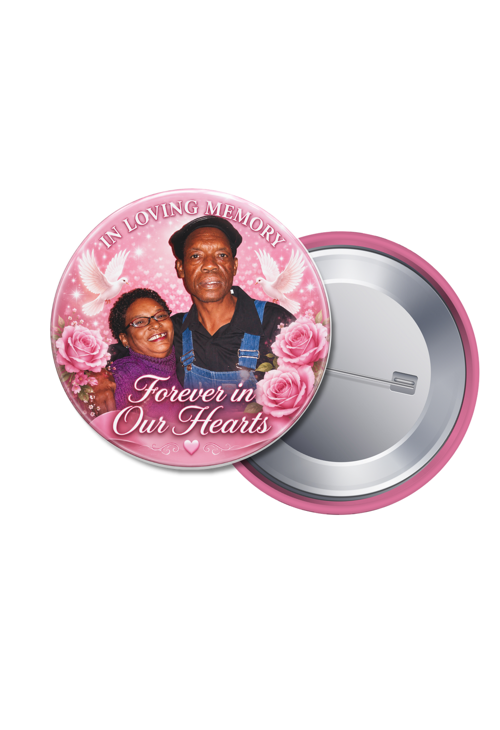 Memorial Button(Bulk Order)Harold and Eula