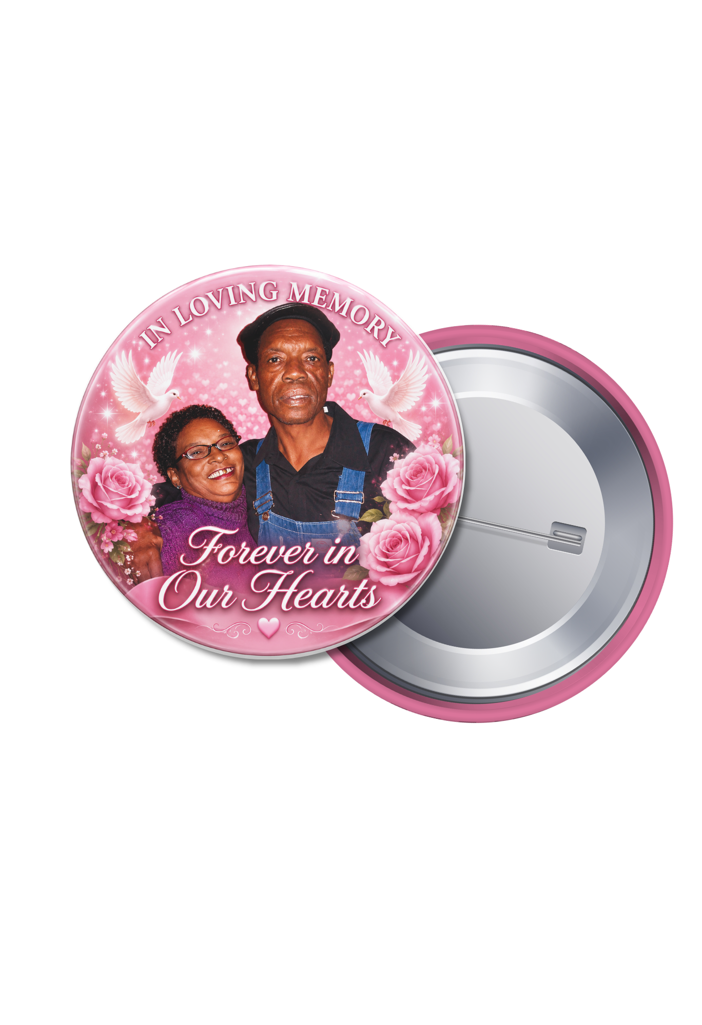 Memorial Button(Bulk Order)Harold and Eula