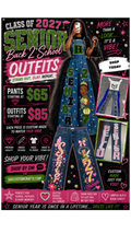 Custom Senior Back-to-School Denim Outfit | Personalized Senior Jeans, Jumpers & Corset Sets | Class of 2027