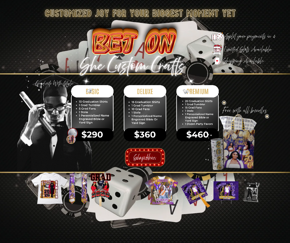 Graduate Bundle/Senior Bundle/T-shirt and Fan Bundle