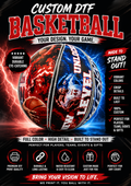 Custom DTF Basketball – Full Color Personalized Sports Ball | Senior Gift, Team Gift, Custom Photo Basketball