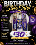Birthday Graduation Stole Sale – One Day Only Custom Graduation Stoles $30