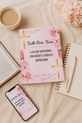 Faith Over Fear 30-Day Devotional • Anxiety & Stress Relief Journal • Guided Scripture, Prayer & Reflection Workbook