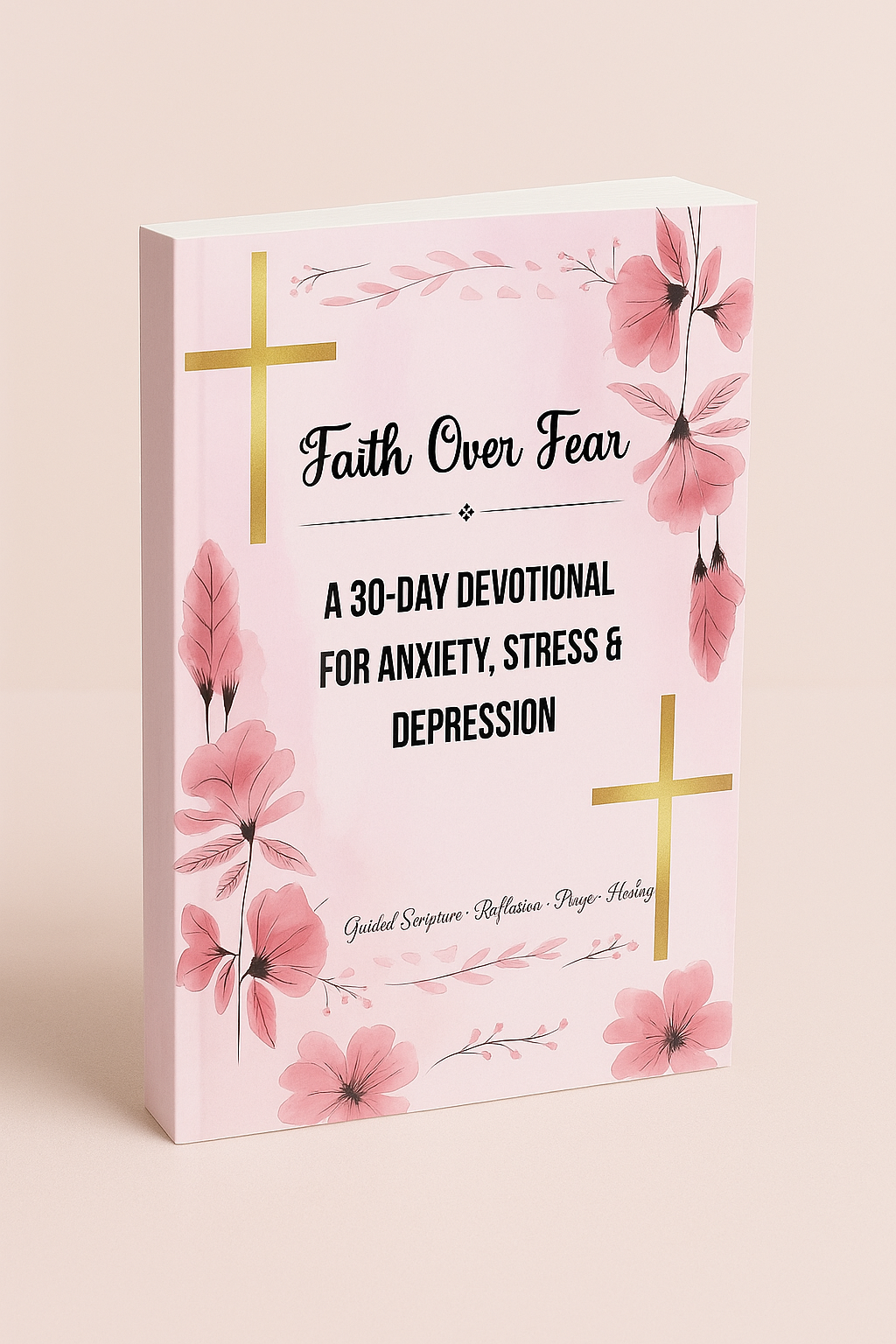 Faith Over Fear 30-Day Devotional • Anxiety & Stress Relief Journal • Guided Scripture, Prayer & Reflection Workbook