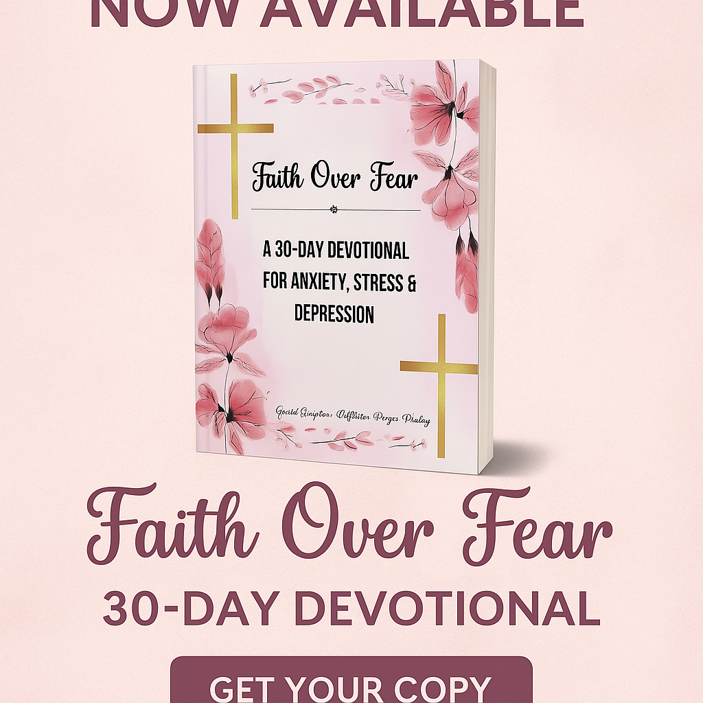 Faith Over Fear 30-Day Devotional • Anxiety & Stress Relief Journal • Guided Scripture, Prayer & Reflection Workbook